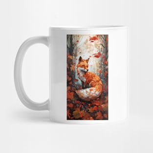 Whimsical Autumn Fox Mug